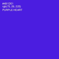 #4B1DE1 - Purple Heart Color Image